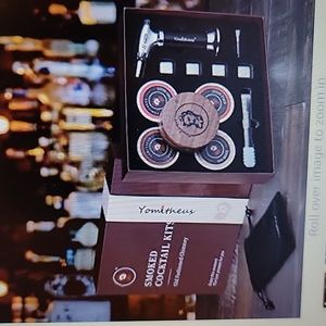 Yomitheus old fashioned chimney cocktail smoker kit Torch 4 wood chips New …